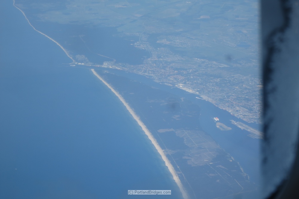 Curonian Spit from my plane